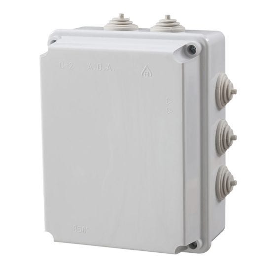 Box D-2 opaque gray 190X150X100 smooth