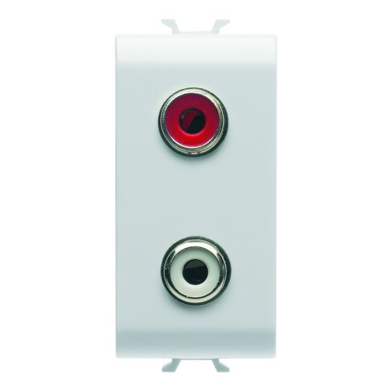 Koros - RCA jack white 1 module