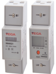 Electronic meter 2 50A 1P digital module