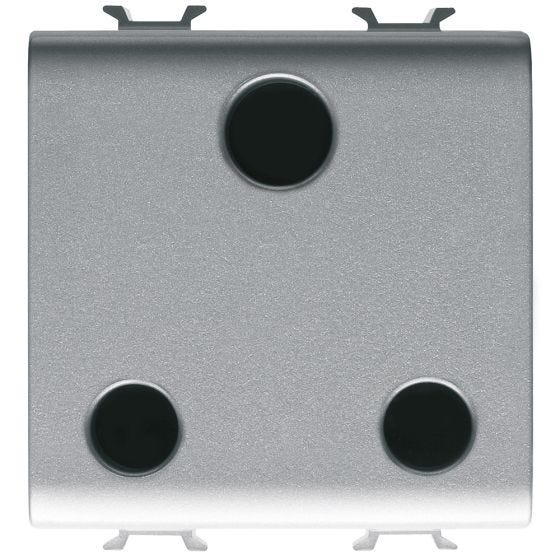 British power socket 2 module titanium