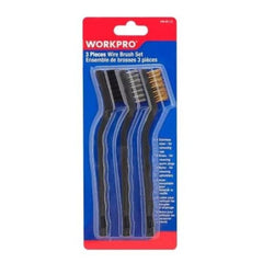 Mini Brush Set 3 pcs: Steel/Brass/Nylon WORKPRO WP253005WE