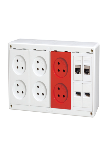 D-18 EHT box + 6 white sockets + adapter