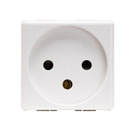 Israeli socket 16A 250V white GW