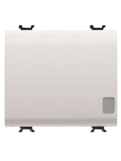 Korus-Single Illuminated Switch 3 Module White