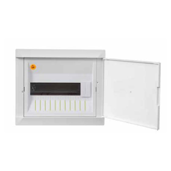12-person emergency exit board + white door