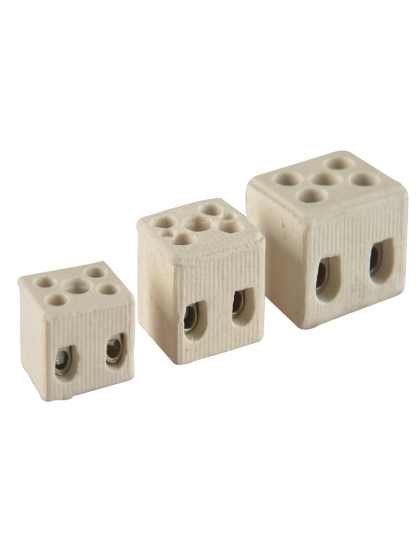 Double porcelain clamp - size to choose from