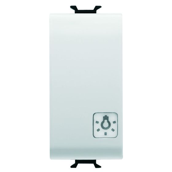 Coros-illuminated button + indicator light 1 module white