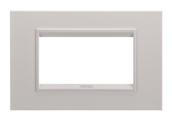 LUX metal frame monochrome beige matte 4 module - suitable for beige accessories