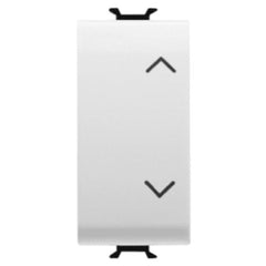Corus-Shutter Switch 1 Module 2P Silk/Satin White