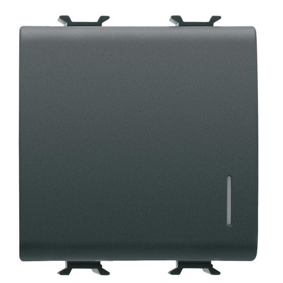 Korus-Single Switch+2-Module Locator Matte/Satin Black