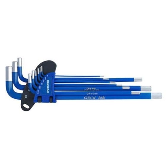 WORKPRO 9-piece inch/millimeter Allen key set - to choose from