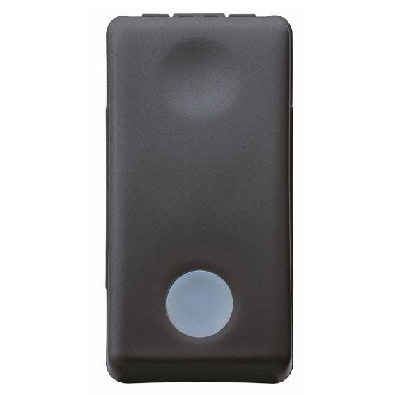 2P illuminated circuit breaker SYS BLACK 16AX