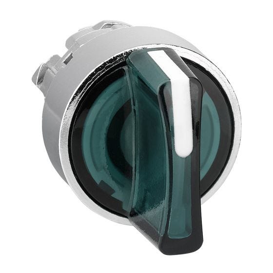 Green 3-position selector switch head ZB4BK1333