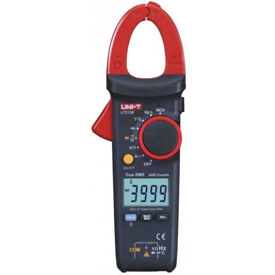 400A AC Current Clamp Capacitor TRMS Temp UT213B NCV