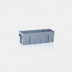Patented screwless 6-module drywall box