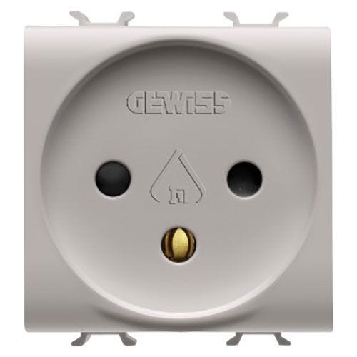 Korus-Israeli power outlet 2 module, matte/satin beige color