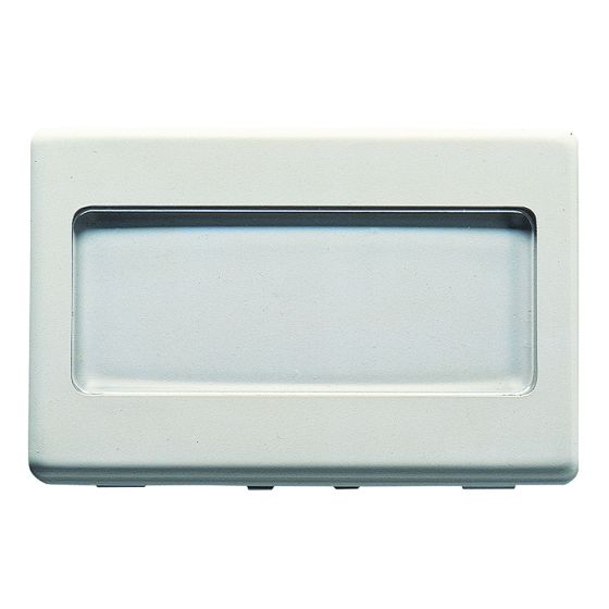 Illuminated 3-way doorbell button + nameplate
