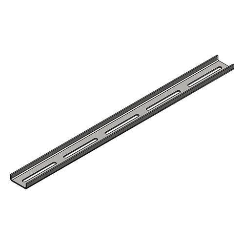 Galvanized profile 40X12X2 U perforated side 1 wide slot 10X25