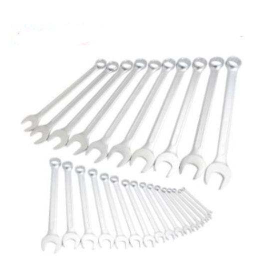 WORKPRO 6-32mm ring/open wrench set in fabric case
