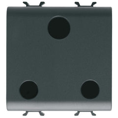 Corus-British Power Socket 2 Module Matte/Satin Black