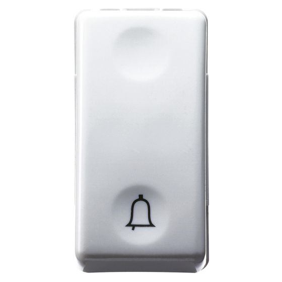 Single-pole push button with bell marking