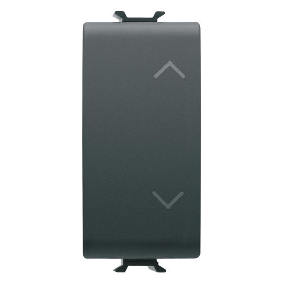 Corus-Shutter+Arrows Button 1 Module Matte/Satin Black