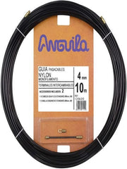 Steelband 4 mm thick black nylon Anguila - to choose from