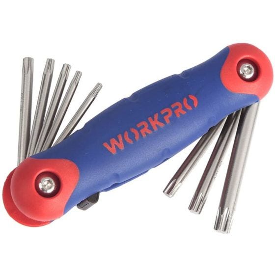 Torx screwdriver 8 pieces WORKPRO T9-T40