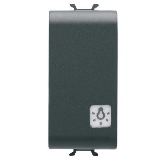 Coros - Illuminated button + 1-module LED indicator, matte/satin black