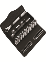 Set of 29 sockets "D3/8 + WERA pressing ratchet