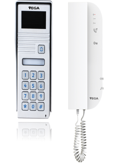 Intercom kit handset + coder without camera