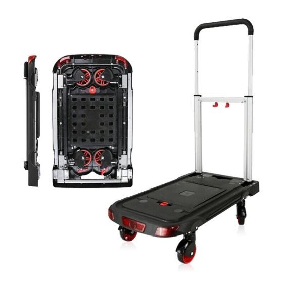 Professional folding platform cargo cart, load capacity up to 90 kg