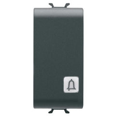 Koros-illuminated button + bell indicator 1 module matte/satin black