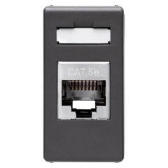 RJ-45 shielded computer jack SYS BLACK