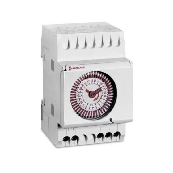 Mechanical watch + reserve THE211 for DIN rail made by Intermatic
