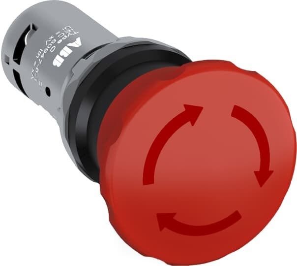 Mushroom 1NO+1NC molded rotary release
